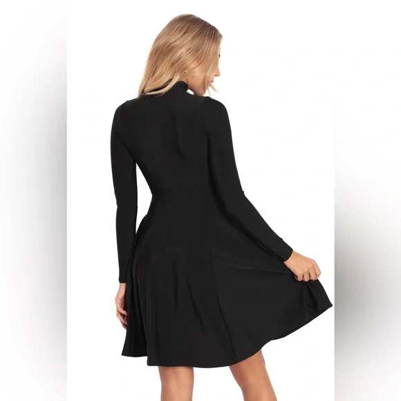 NEW W/TAGS Blackmilk WARM BLACK LONG SLEEVE EVIL MINI SKATER DRESS - Picture 2 of 14